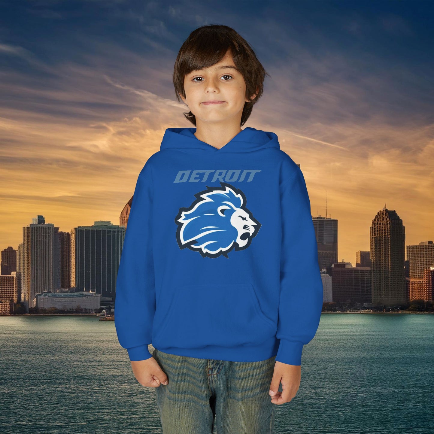 Detroit Football Logo Youth Hoodie