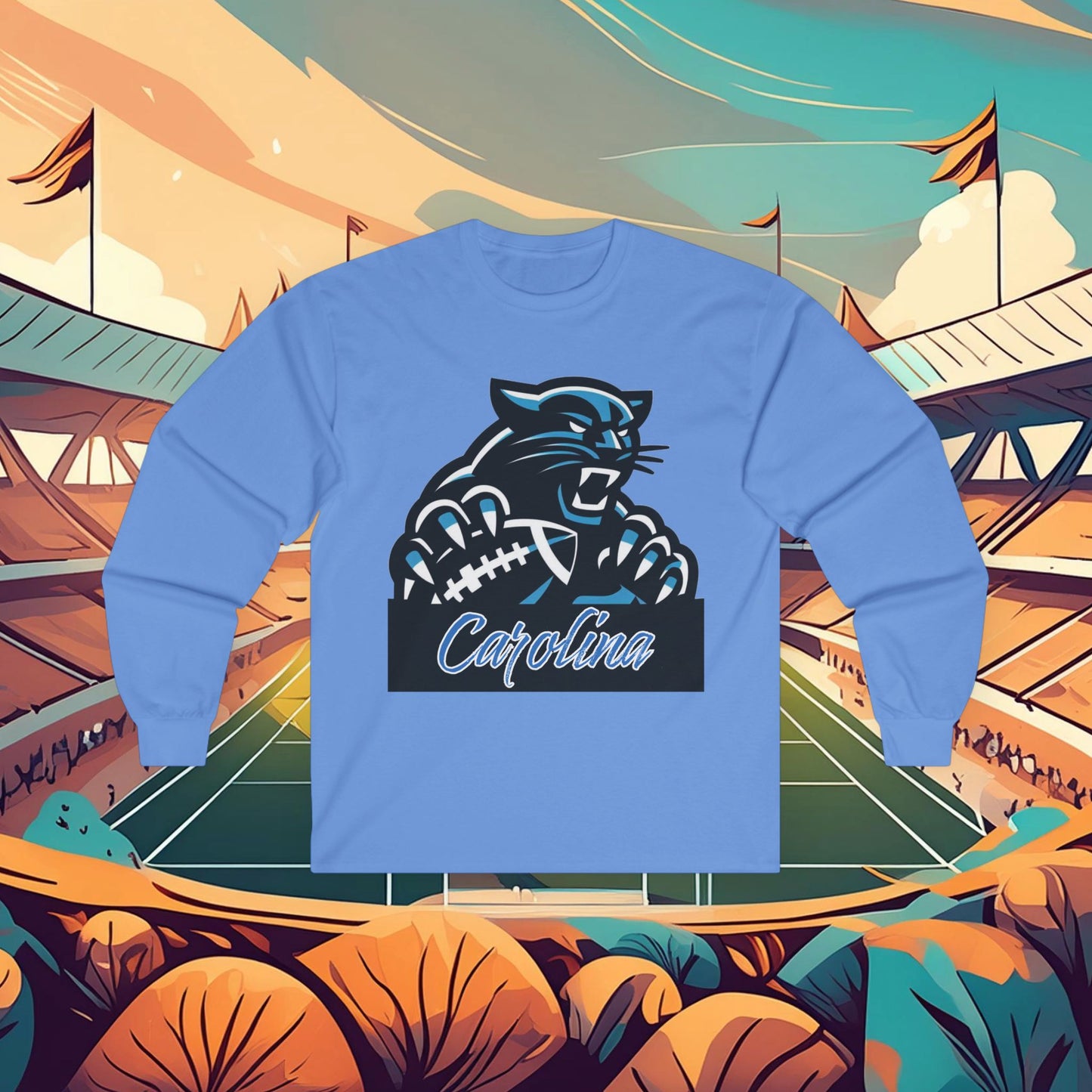 Carolina Football Crest Long Sleeve Tee