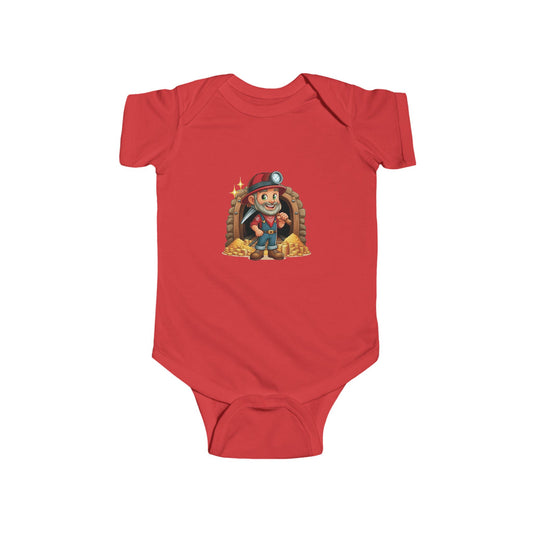 San Francisco Football Cartoon Miner Infant Bodysuit