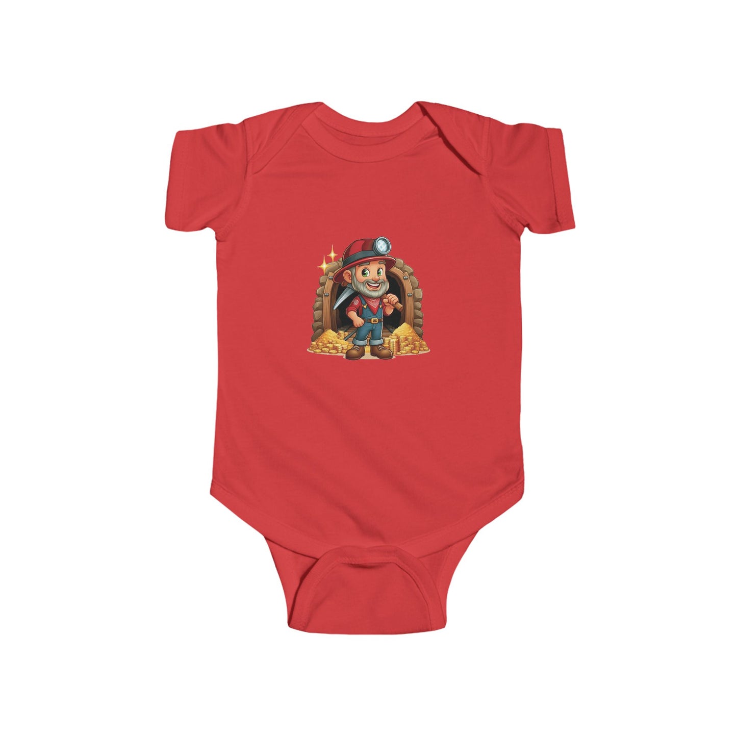San Francisco Football Cartoon Miner Infant Bodysuit