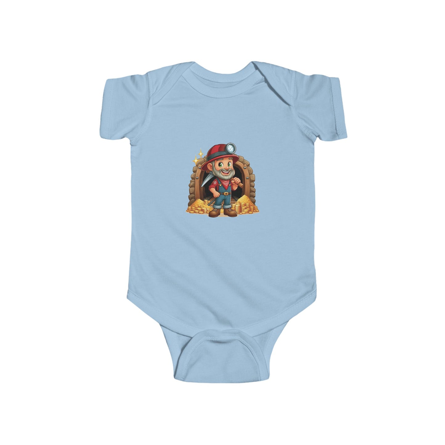San Francisco Football Cartoon Miner Infant Bodysuit