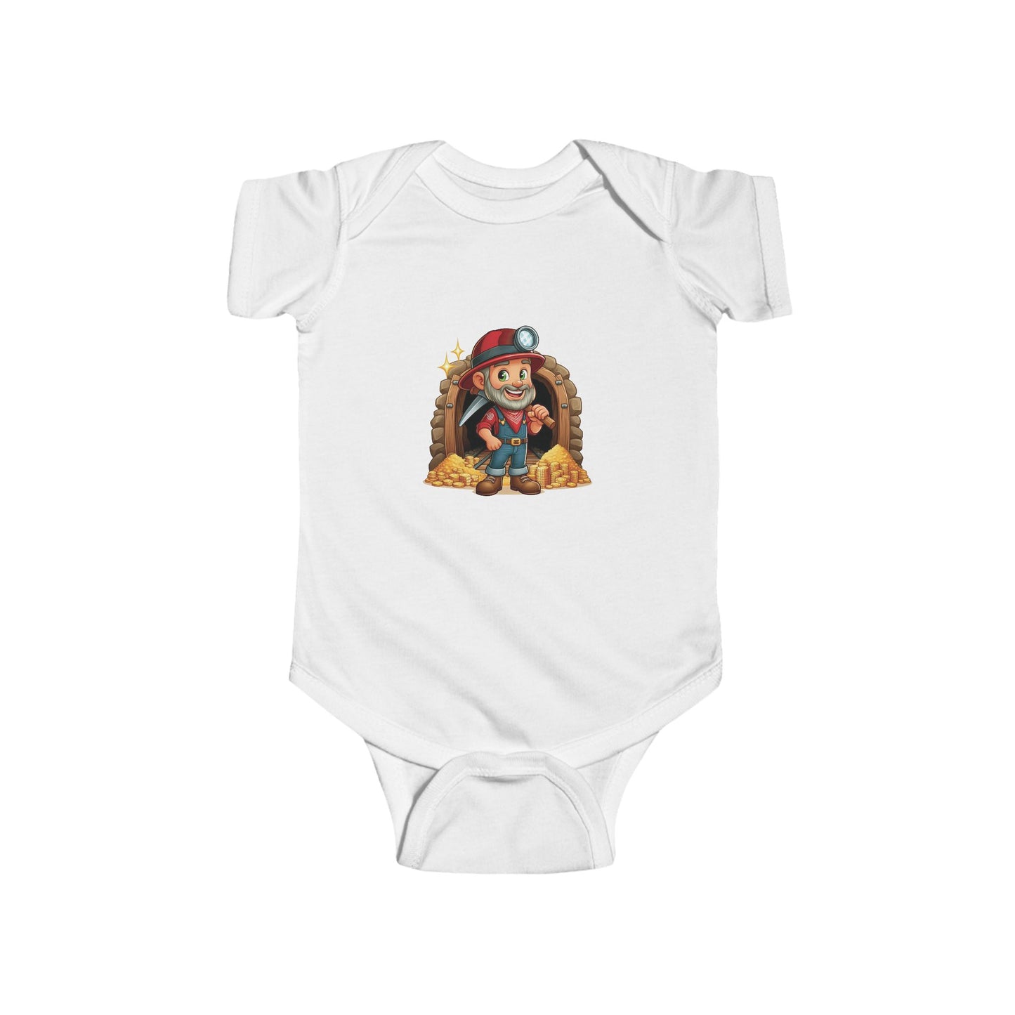 San Francisco Football Cartoon Miner Infant Bodysuit