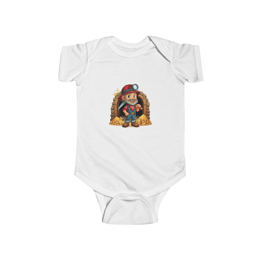 San Francisco Football Cartoon Miner Infant Bodysuit