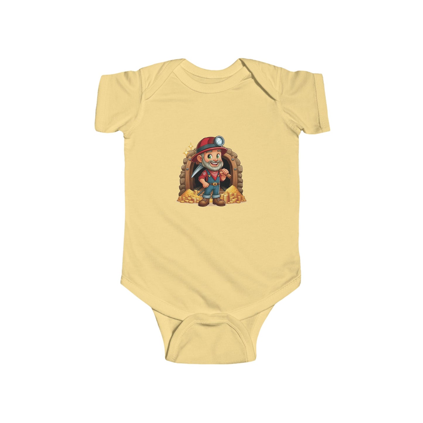 San Francisco Football Cartoon Miner Infant Bodysuit