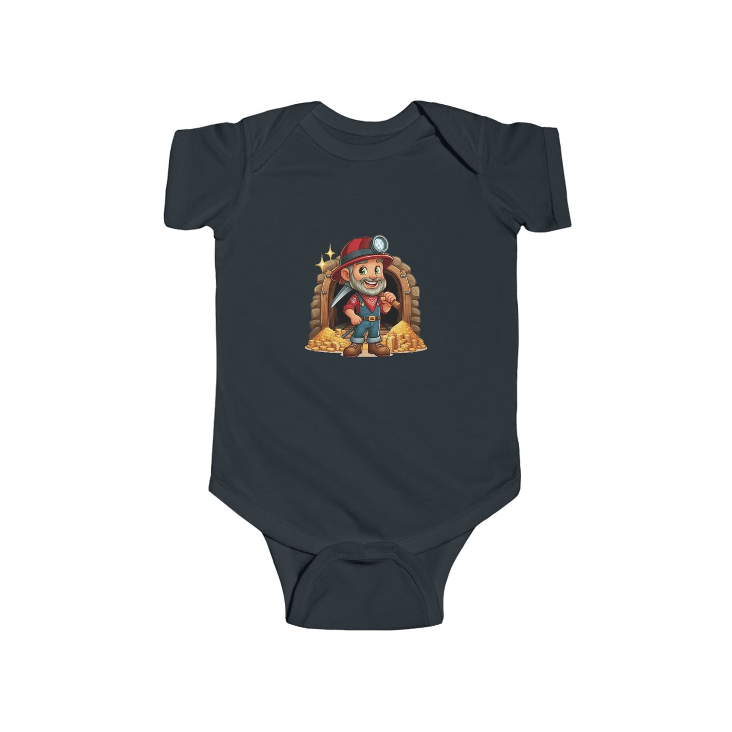 San Francisco Football Cartoon Miner Infant Bodysuit