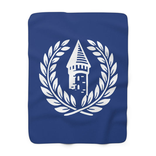 Everton Logo Sherpa Fleece Blanket
