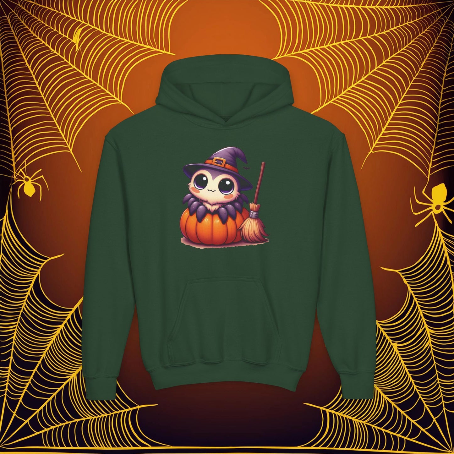 Halloween Spider Youth Hoodie