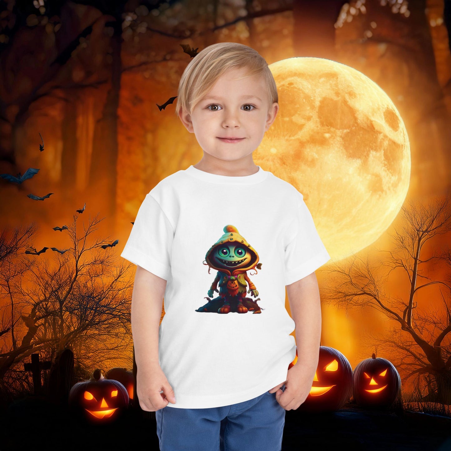 Trick or Treat Monster Toddler Tee
