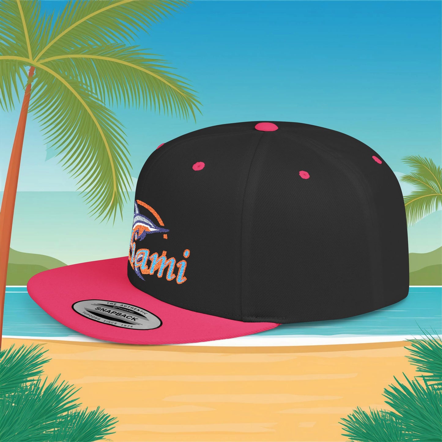 Miami Baseball Flat Bill Snapback