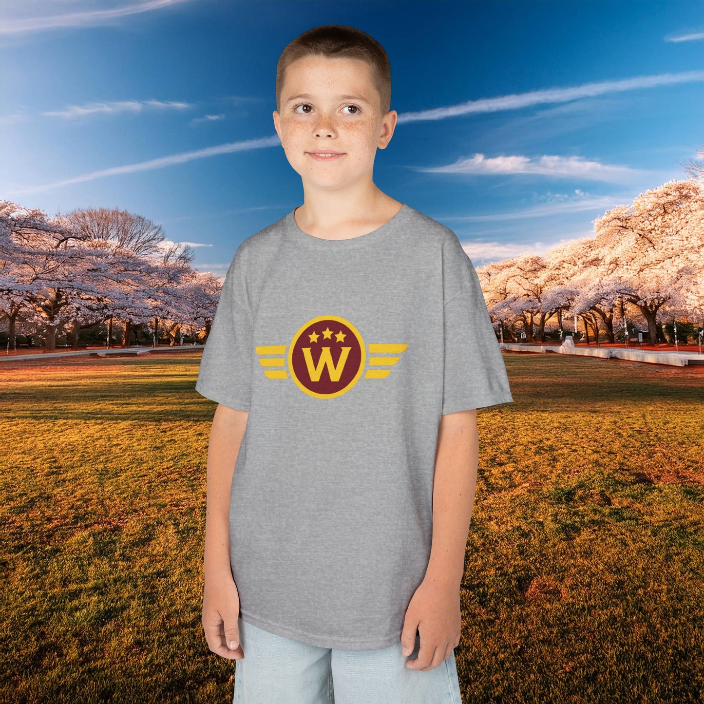 Washington DC Football Logo Kids Tee