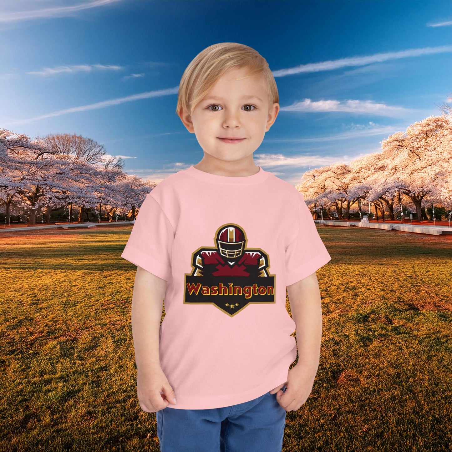 Washington Football Player Logo Toddler Tee