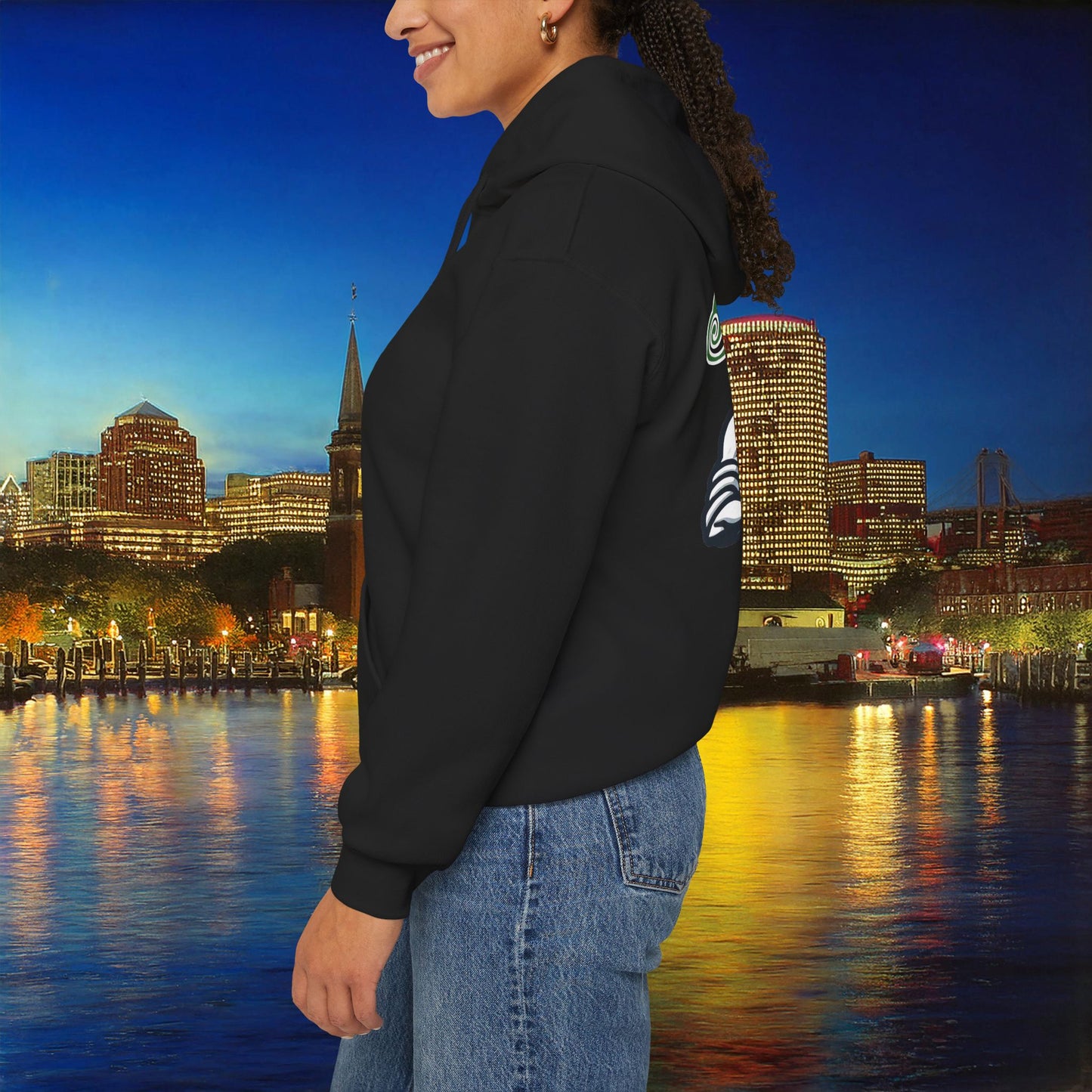 Boston Basketball Design Hoodie