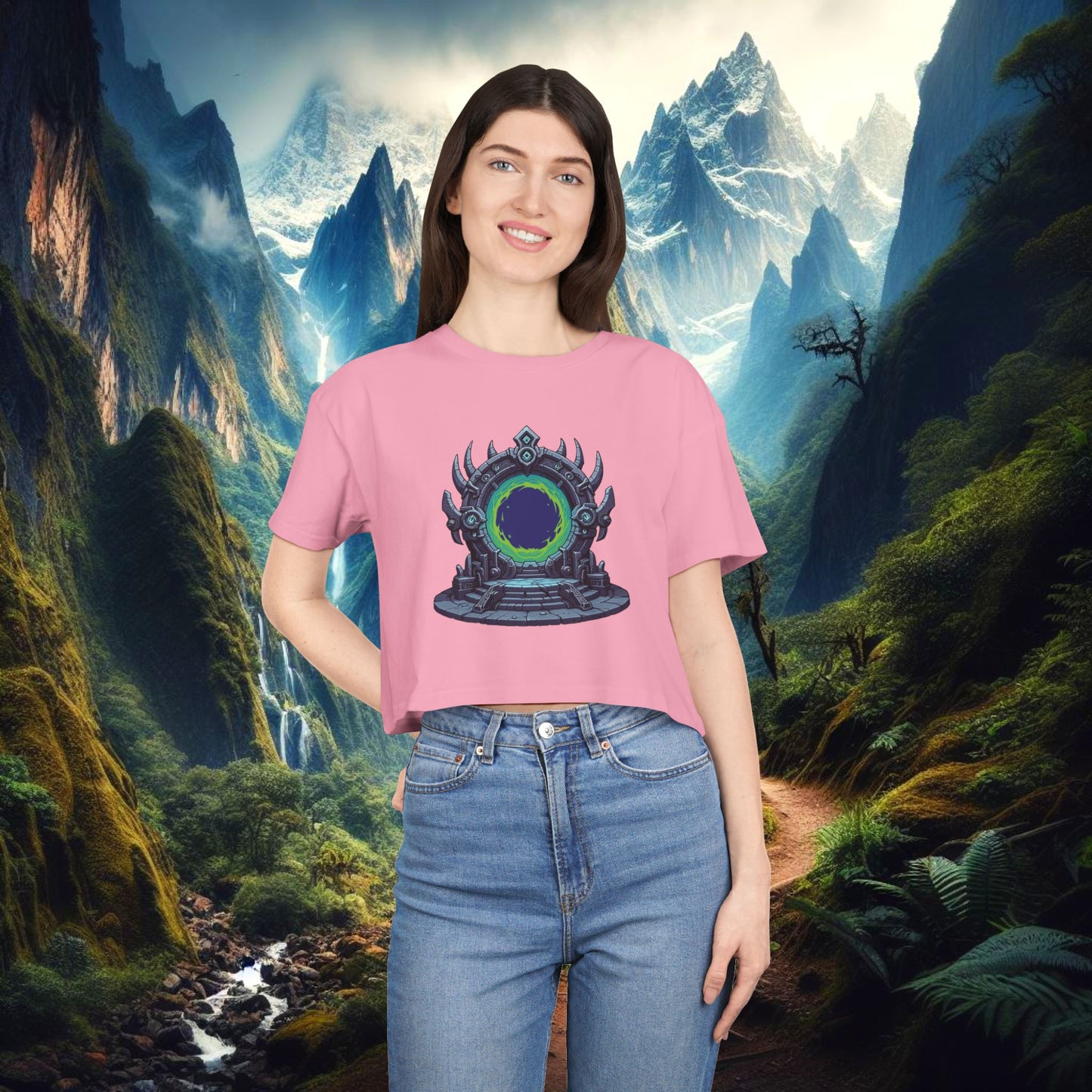 Dark Portal Women's Crop Tee