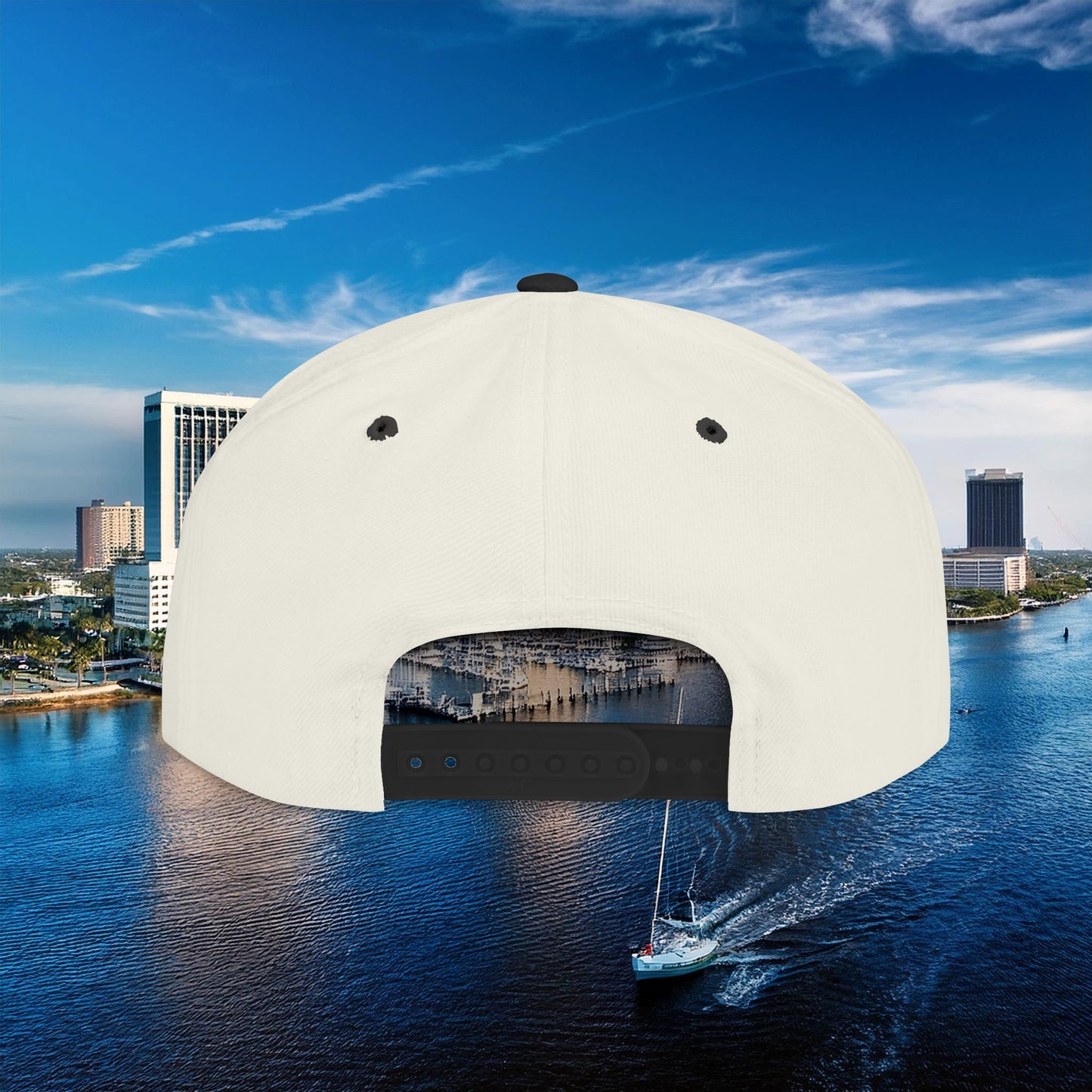 Tampa Bay Baseball Logo Flat Bill Snapback