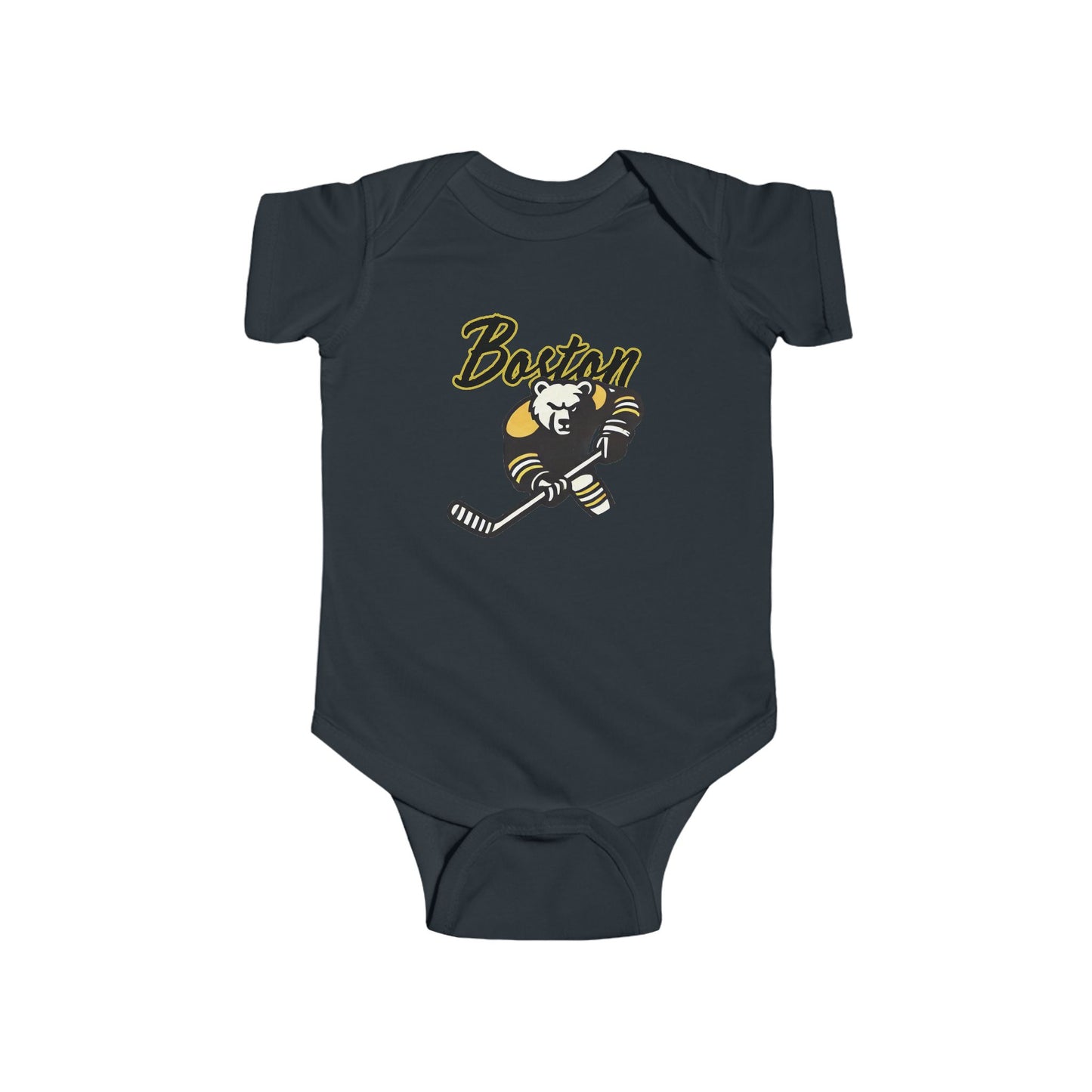 Boston Hockey Bear Infant Bodysuit