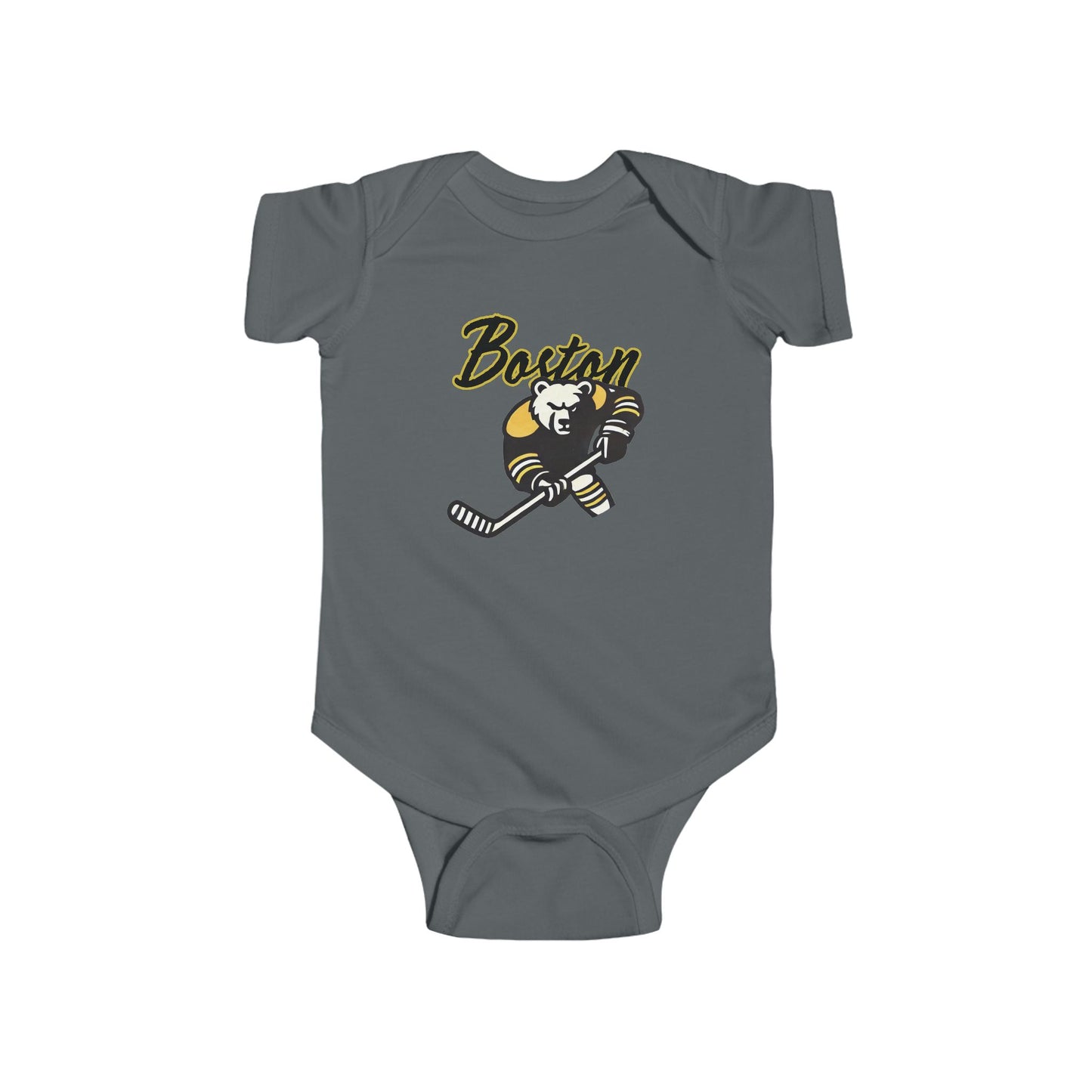 Boston Hockey Bear Infant Bodysuit