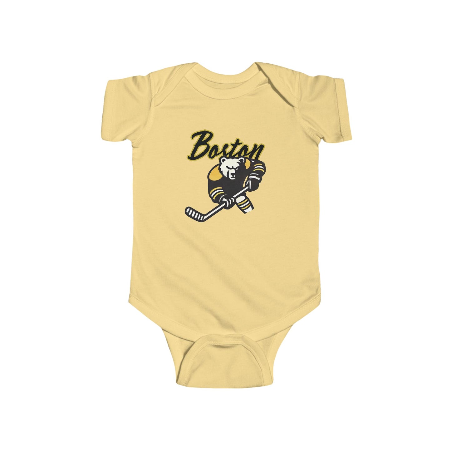 Boston Hockey Bear Infant Bodysuit