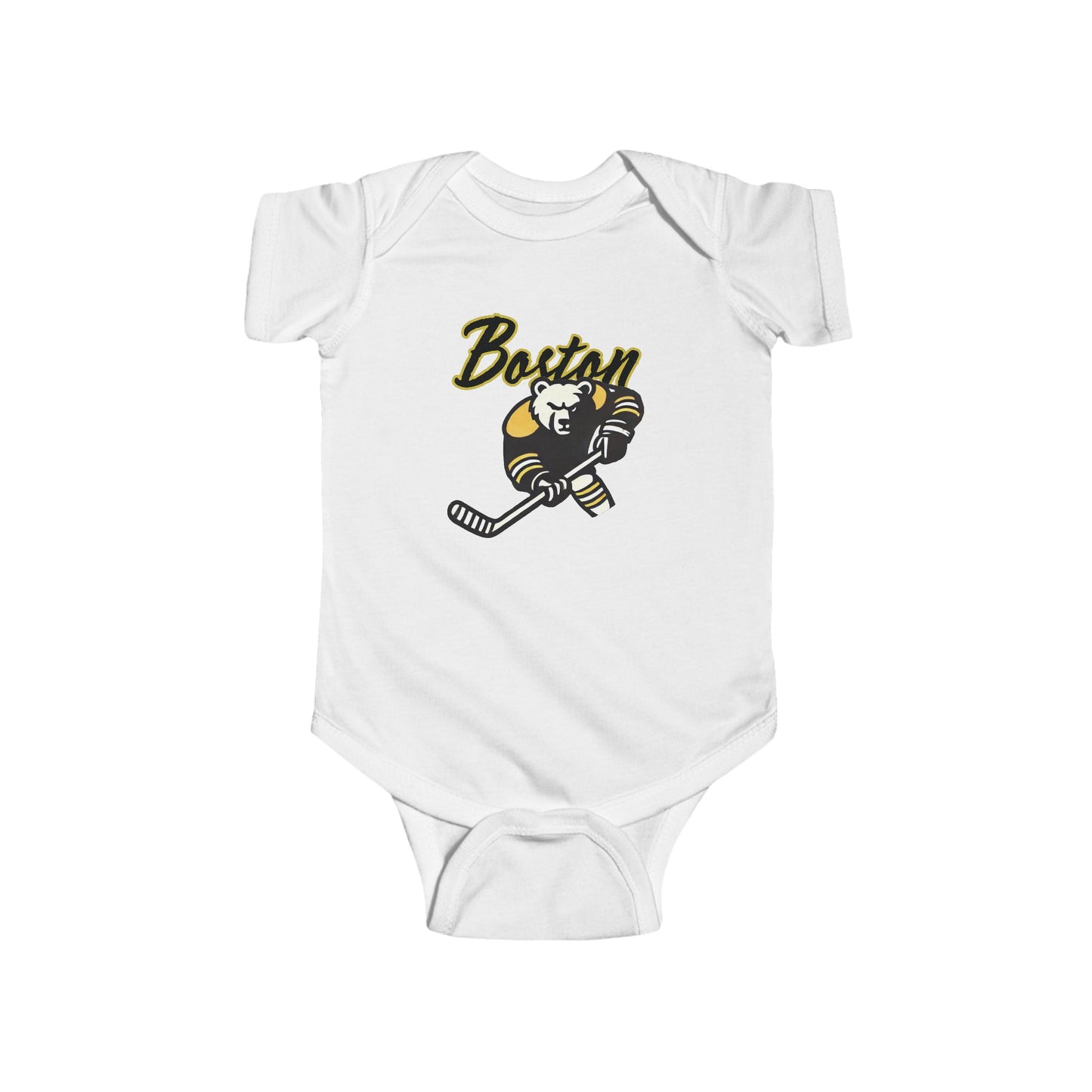 Boston Hockey Bear Infant Bodysuit