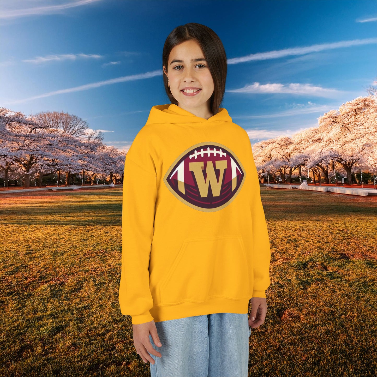 Washington Football Logo Youth Hoodie