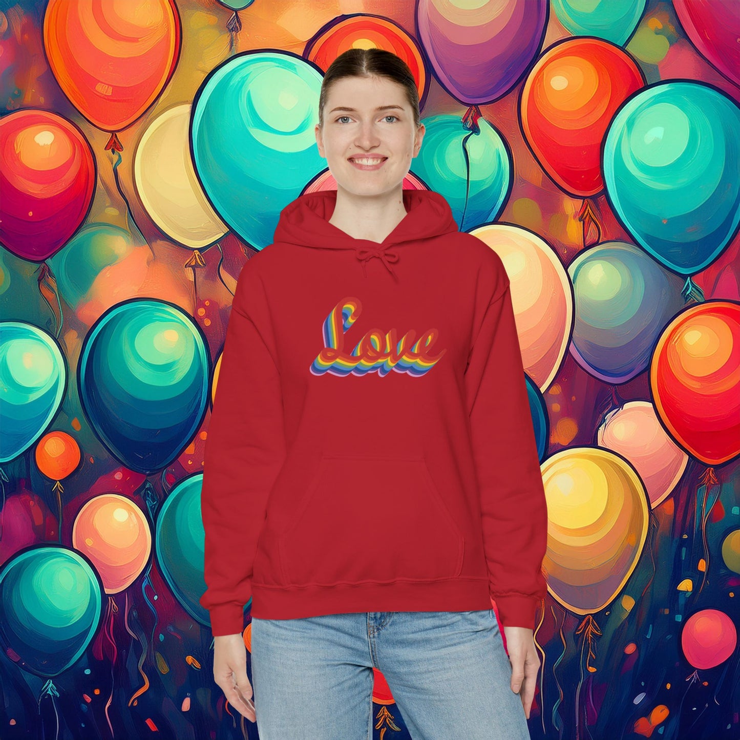 Rainbow Love Unisex Hoodie