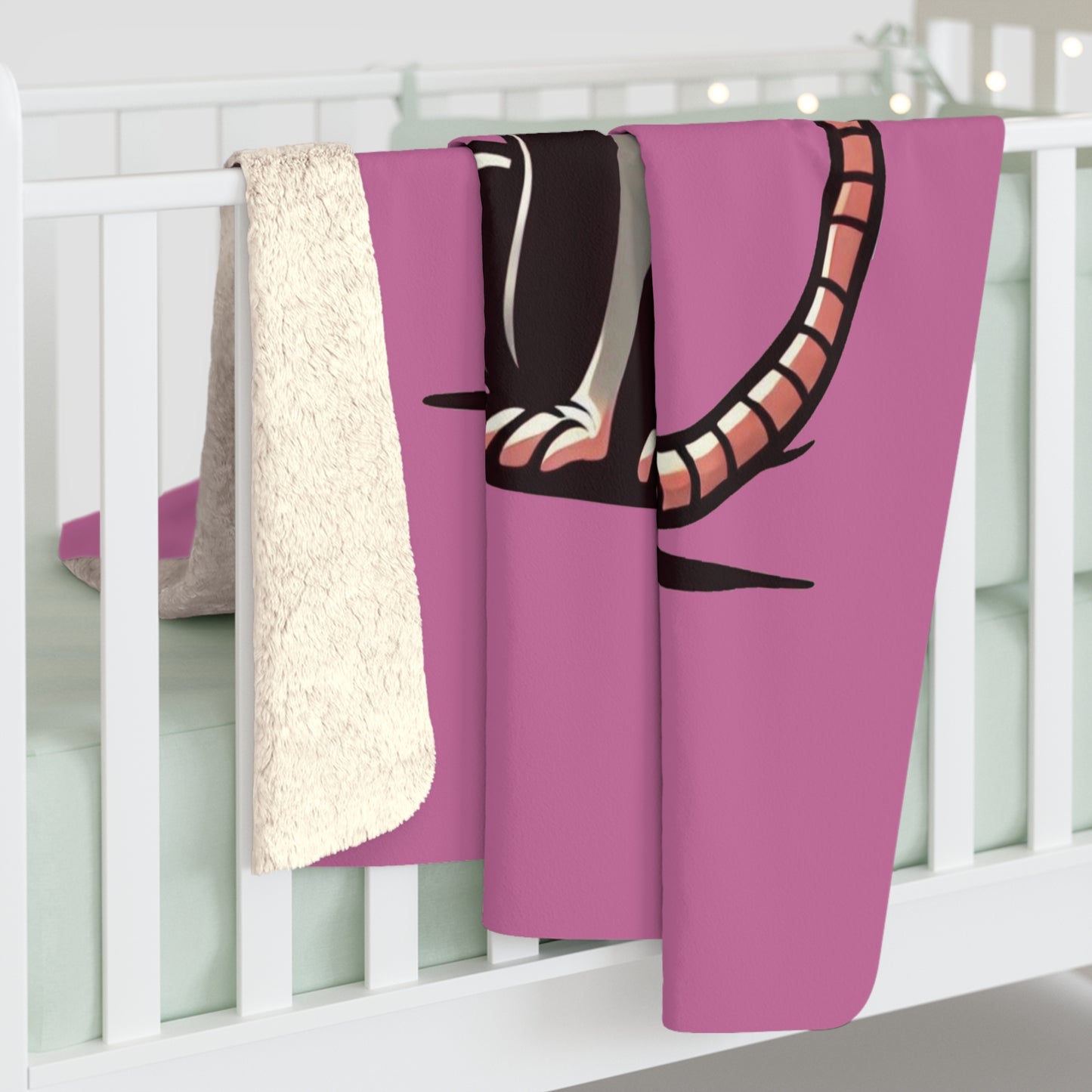 Sarcastic Rat Sherpa Fleece Blanket