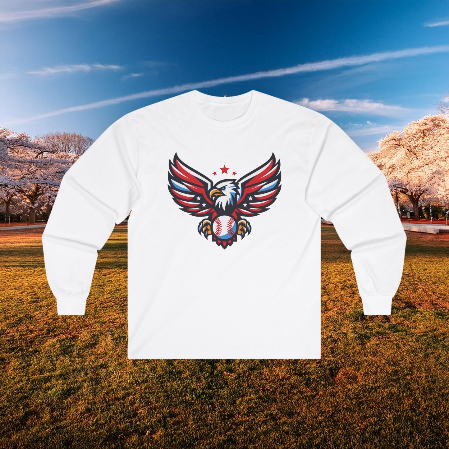 Washington Baseball Eagle Long Sleeve Tee