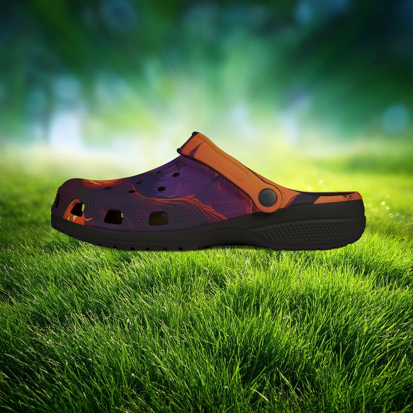 Jack-O'-Lantern Halloween Foam Clogs