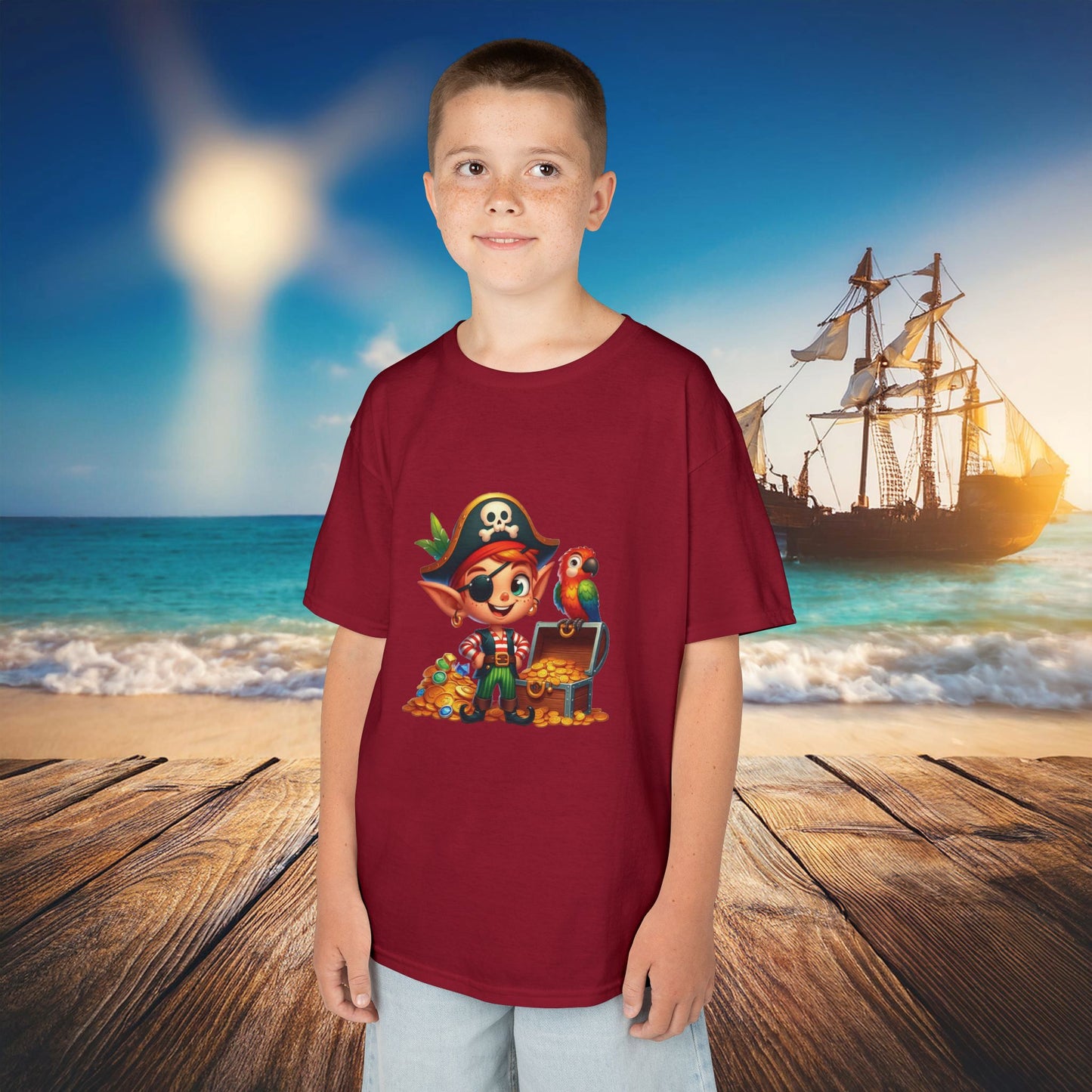 Pirate Elf Kids Tee