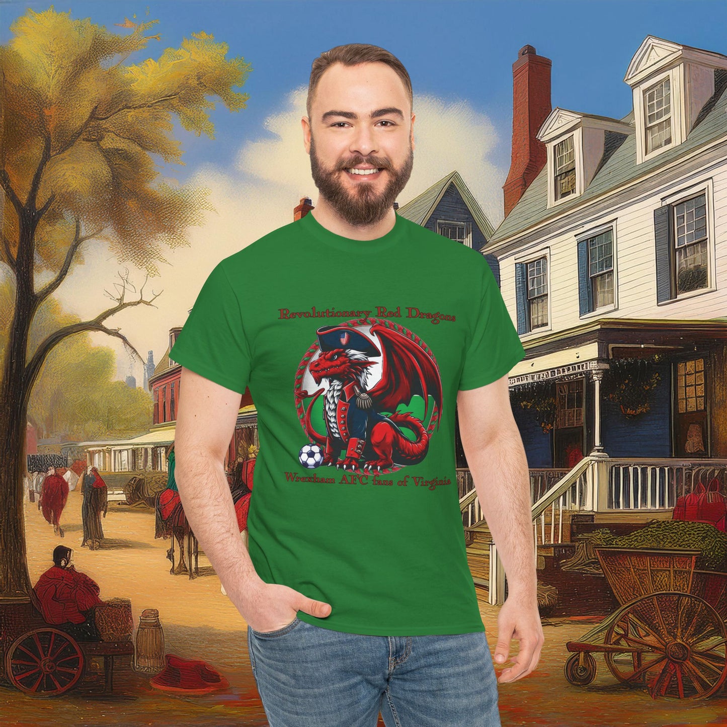 Revolutionary Red Dragons Logo Tee