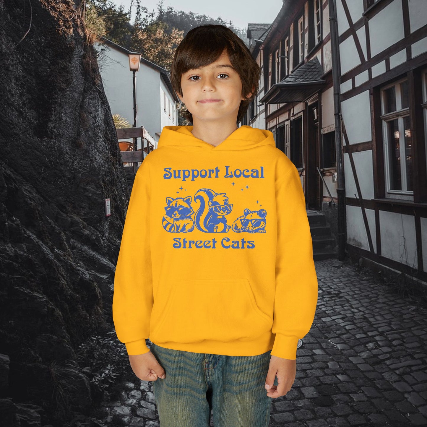 Support Local Street Cats Youth Hoodie