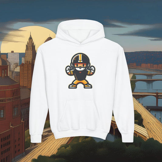 Mini Pittsburgh Football Player Youth Hoodie