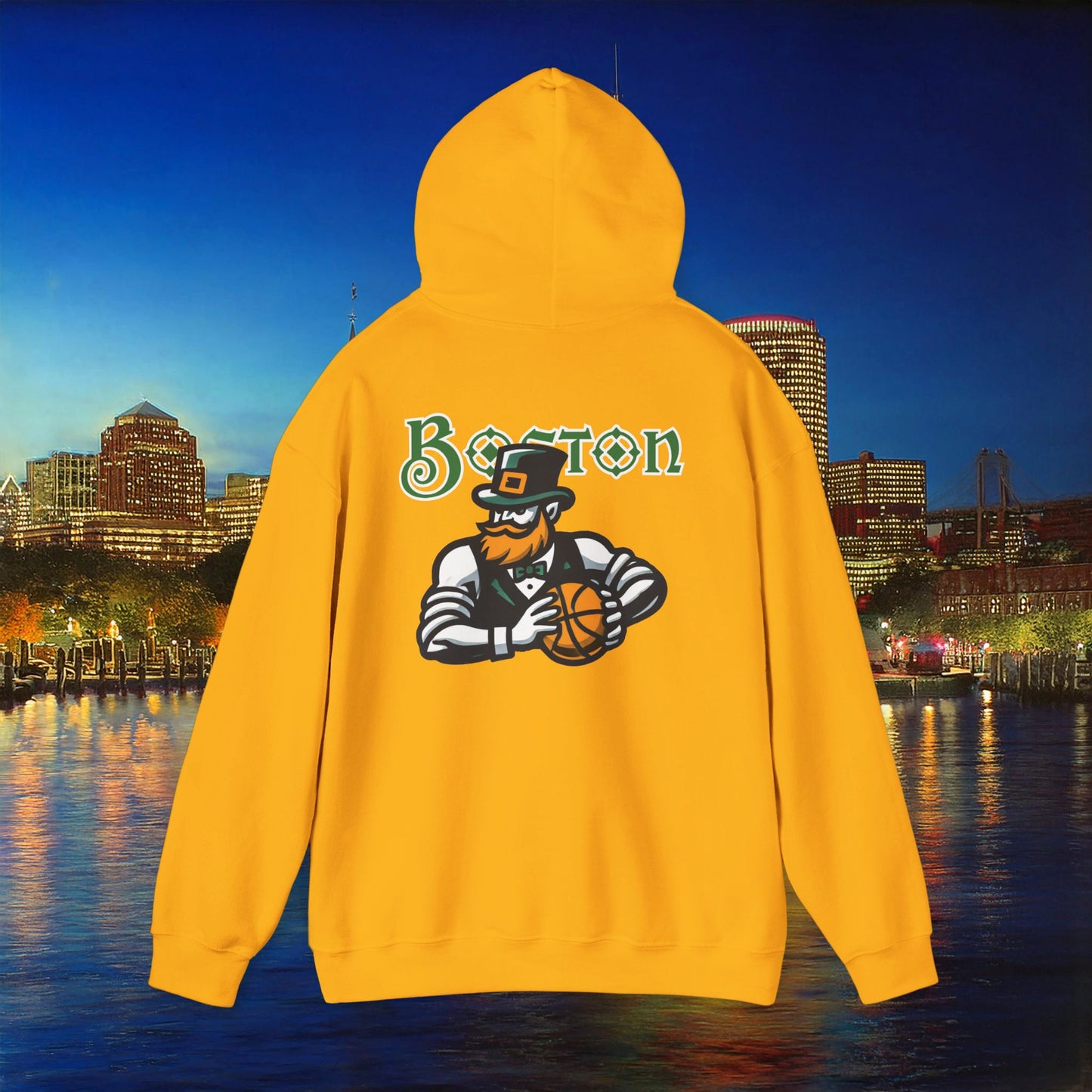 Boston Basketball Design Hoodie