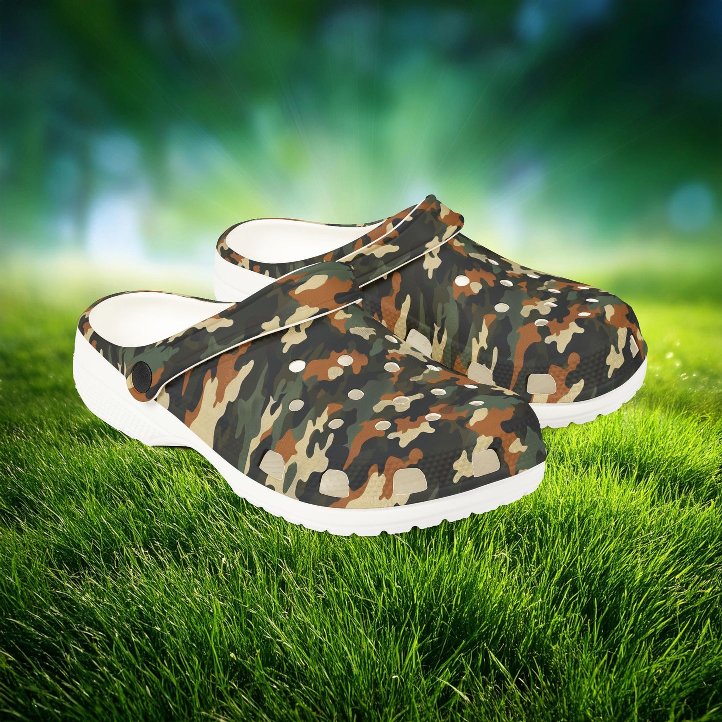 Camouflage Foam Clogs