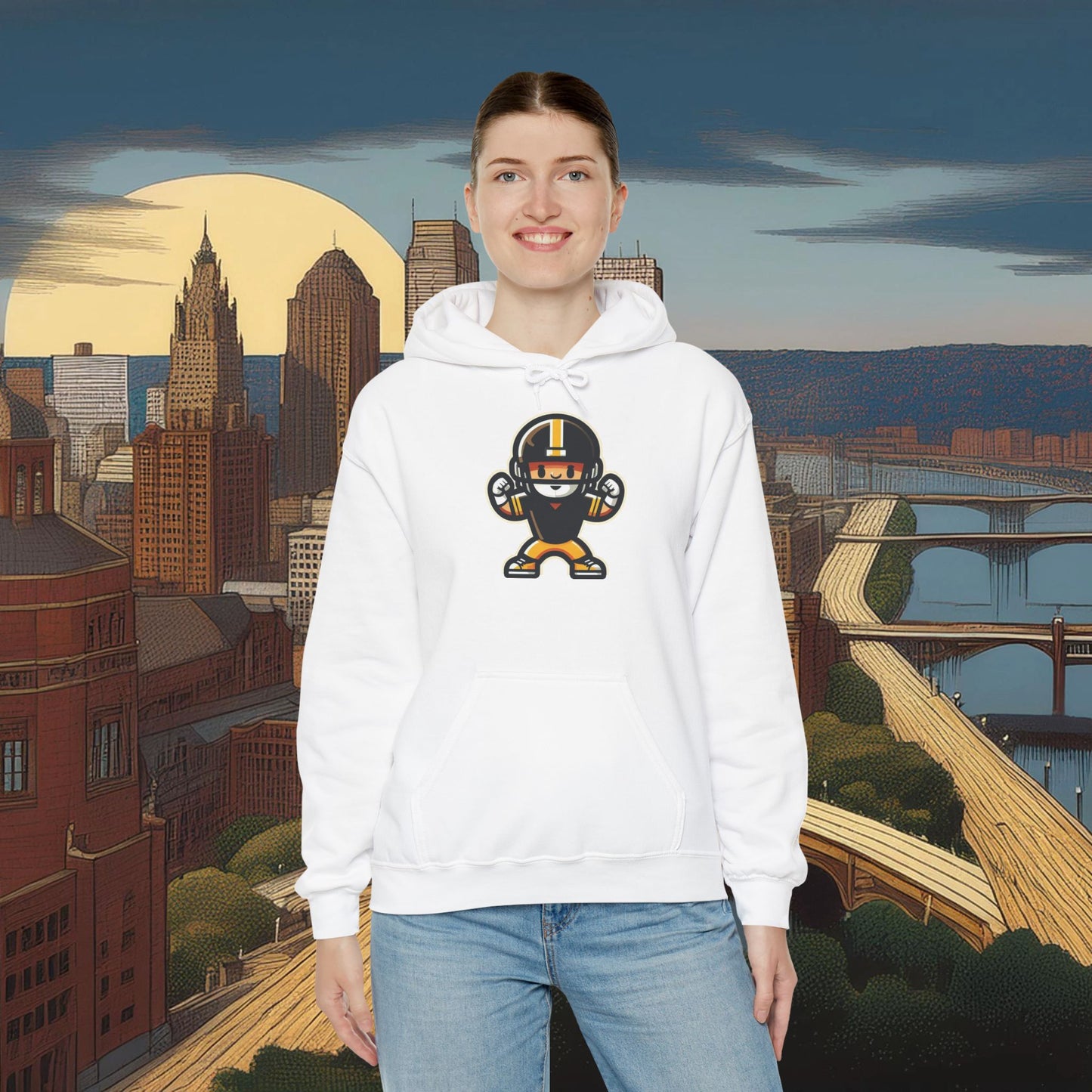 Mini Pittsburgh Football Player Hoodie