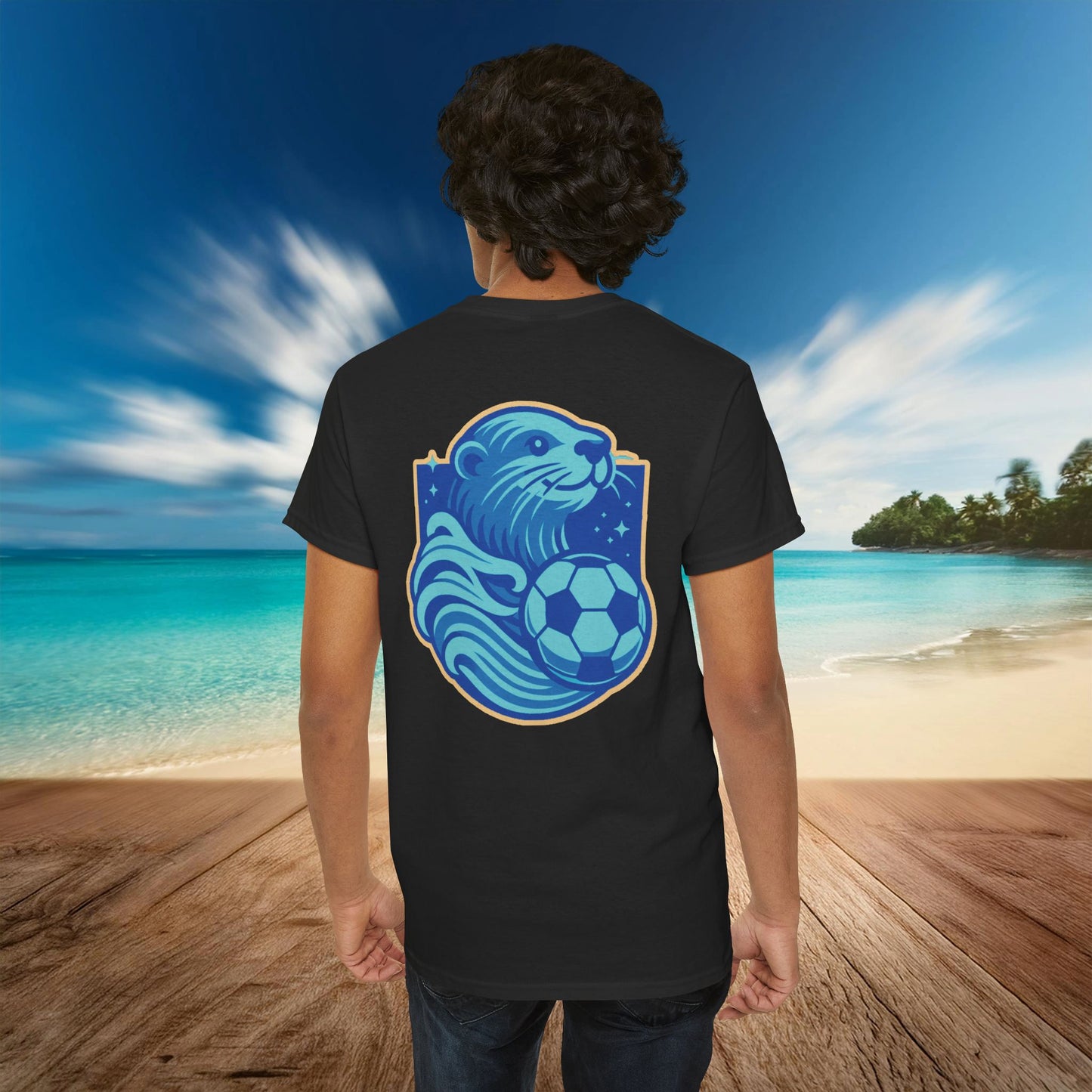 Sea Otter Soccer Logo Tee