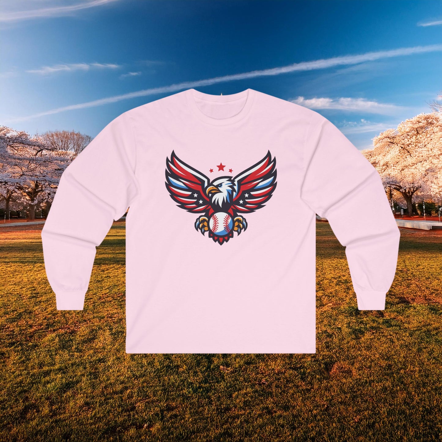 Washington Baseball Eagle Long Sleeve Tee