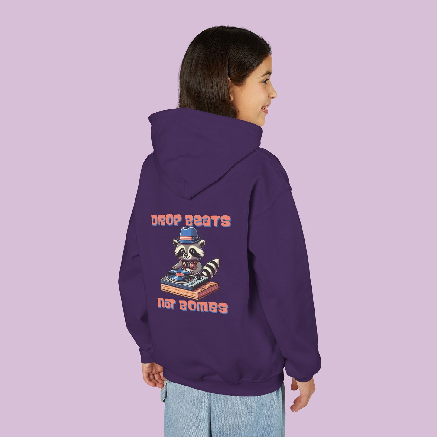 "Beats Not Bombs" Peace Youth Hoodie