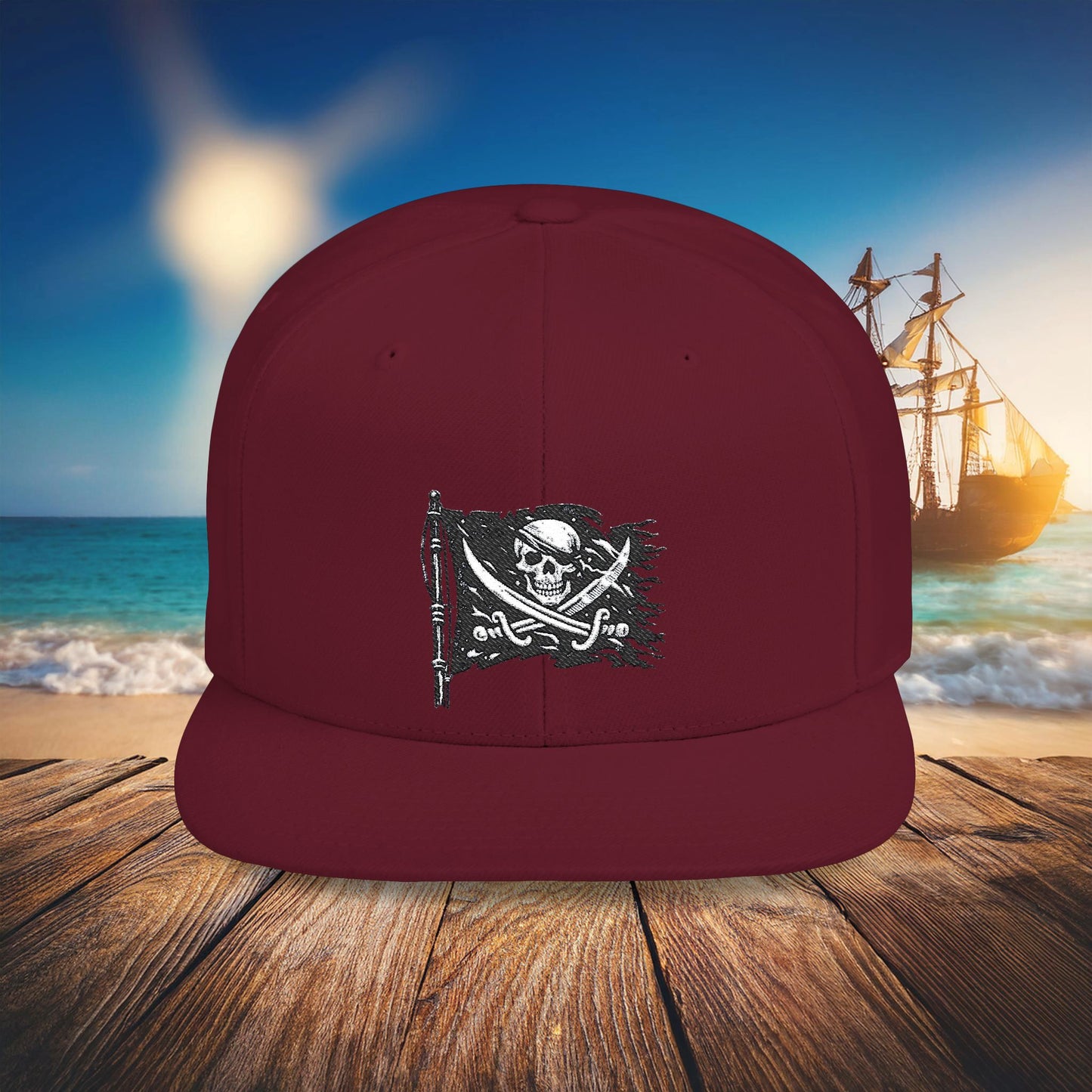 Jolly Roger Flat Bill Snapback
