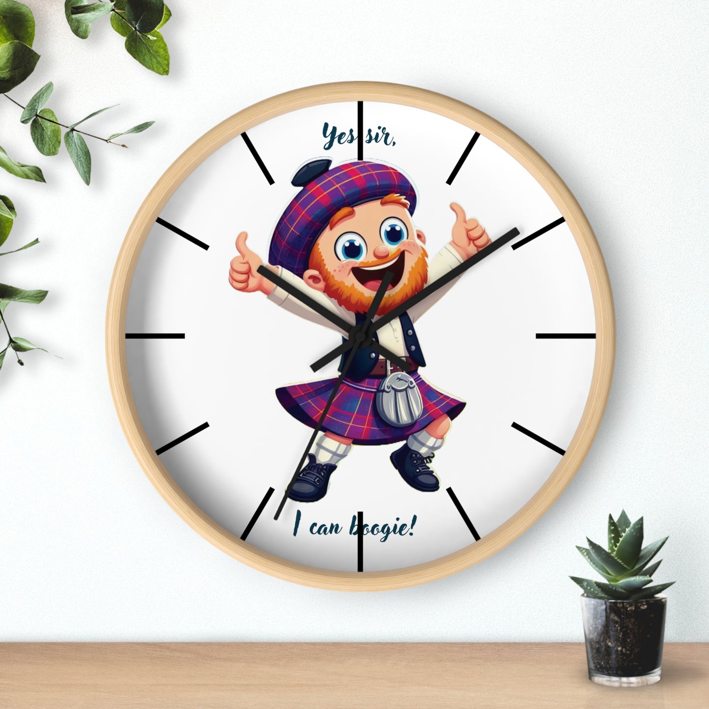 Scotland Can Boogie Wall Clock