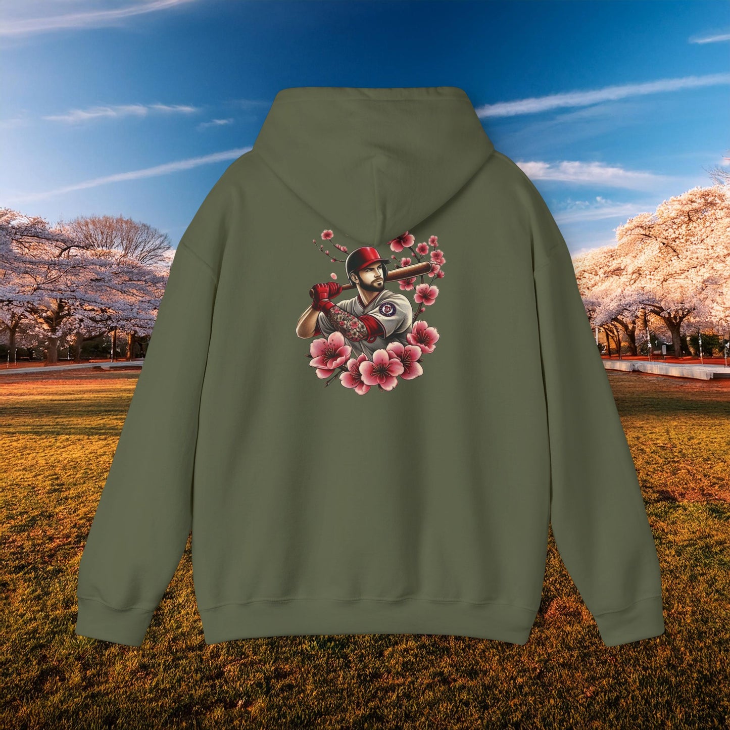 Washington Baseball Cherry Blossom Hoodie