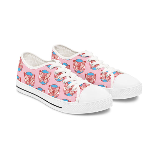 The T Elders Butterfly Print Women's Low Top Sneakers
