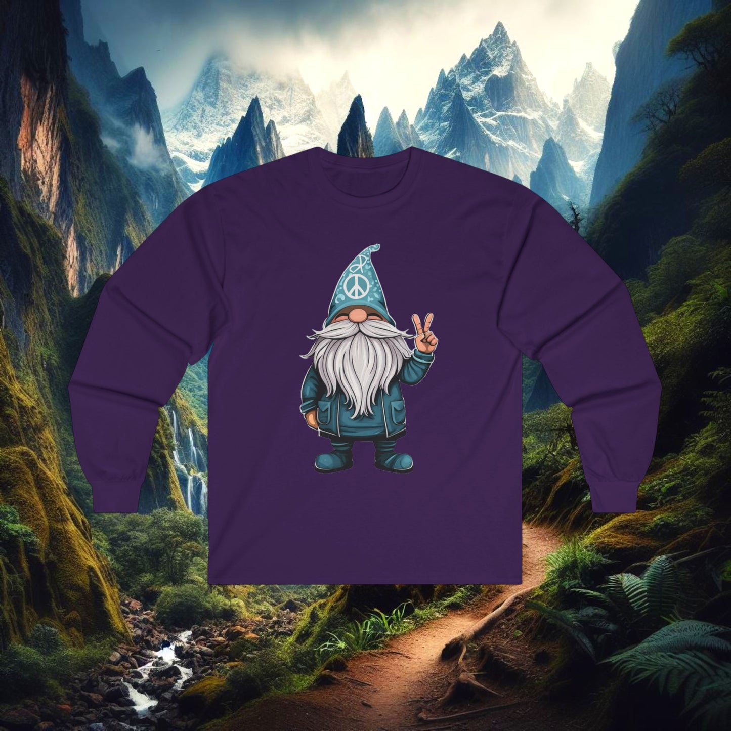 Peace Gnome Long Sleeve Tee