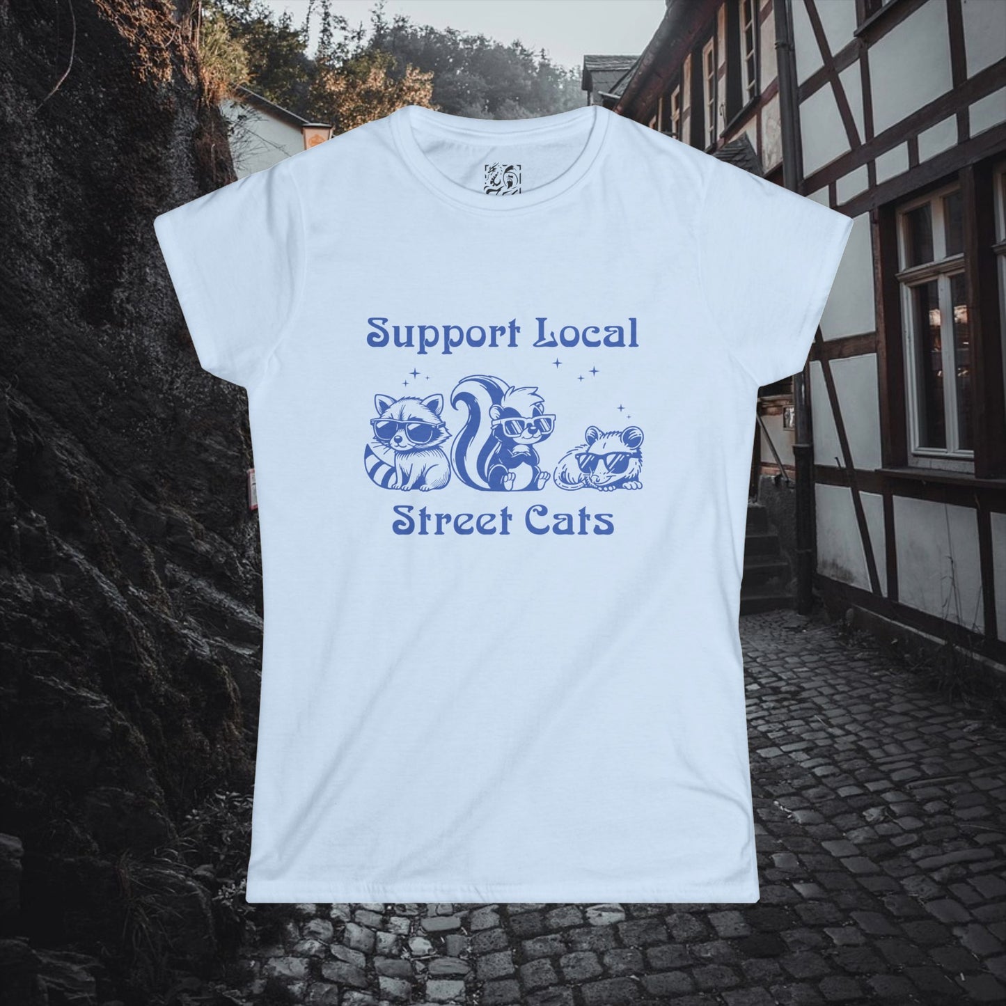 Support Local Street Cats Women's Softstyle Tee