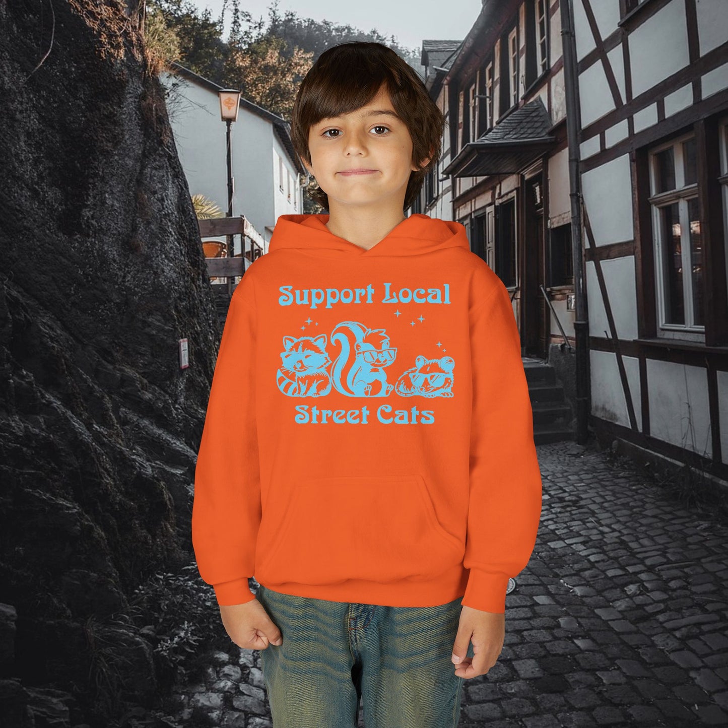 Support Local Street Cats Youth Hoodie