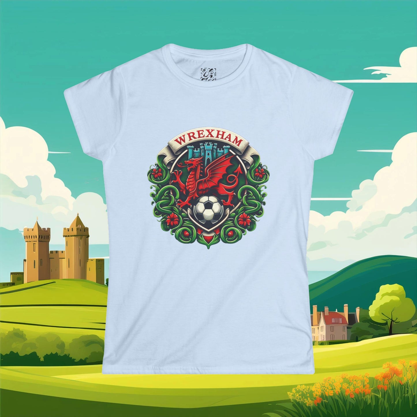 Wrexham Crest Women's Softstyle Tee