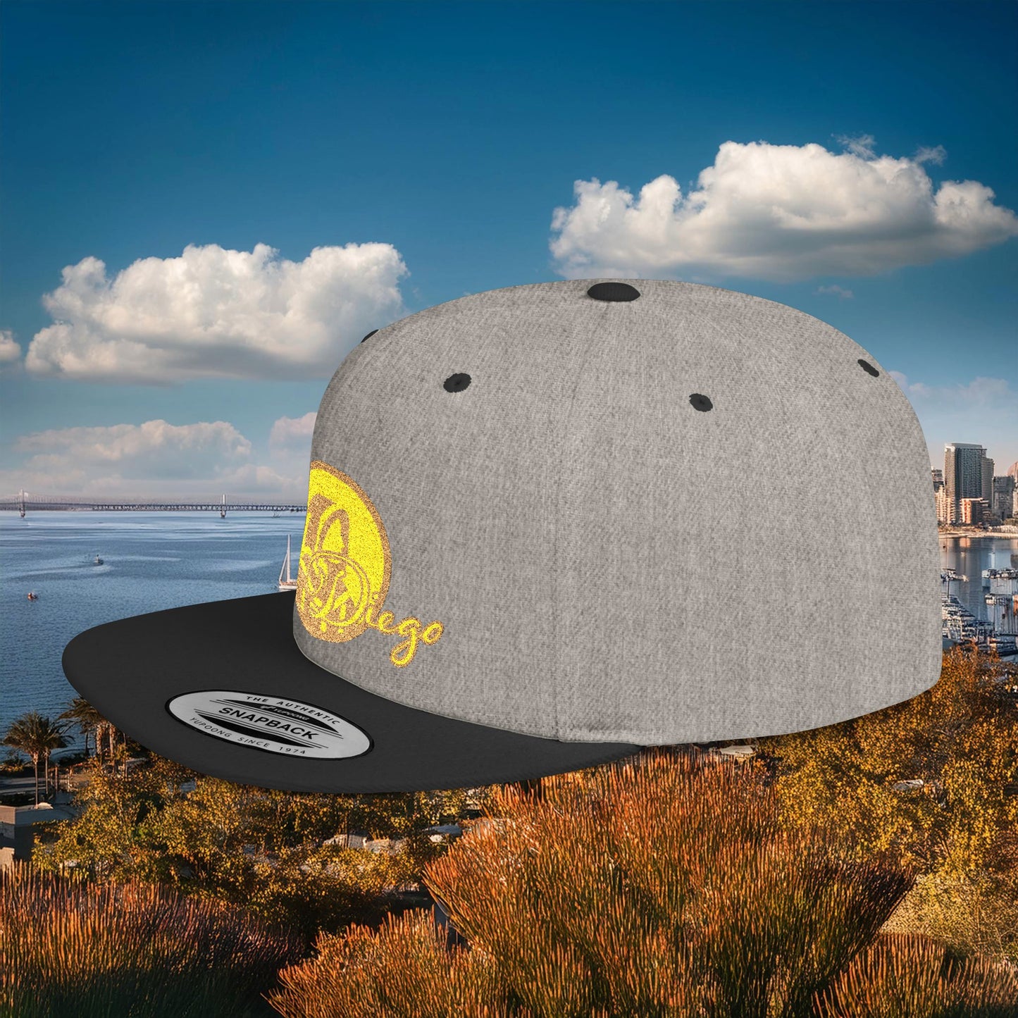 San Diego Baseball Logo Flat Bill Snapback