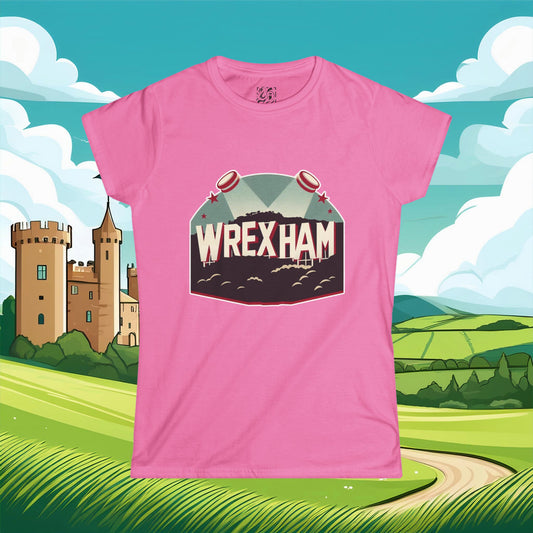 Wrexham Hollywood Sign Women's Softstyle Tee