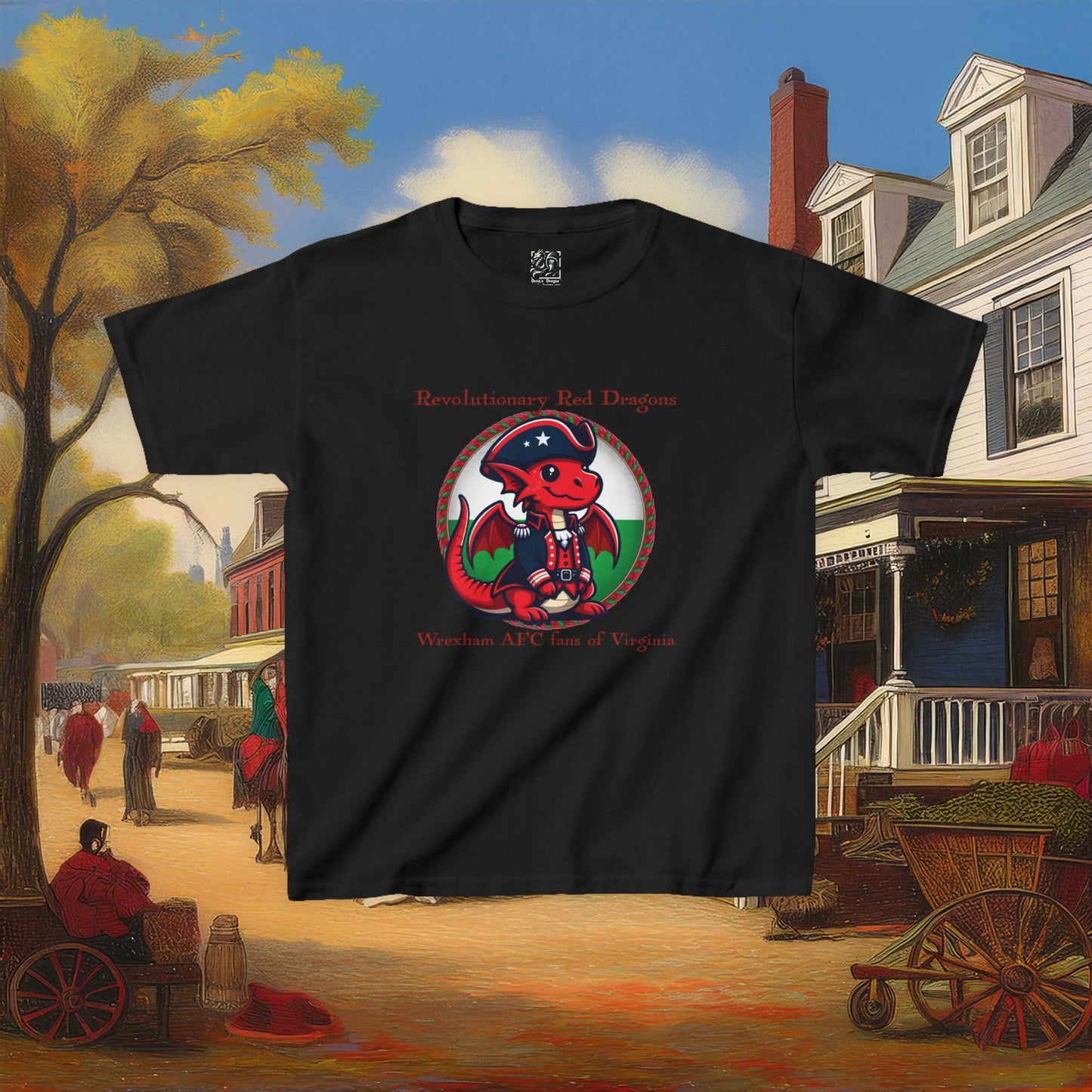 Mini Revolutionary Red Dragons Kids Tee
