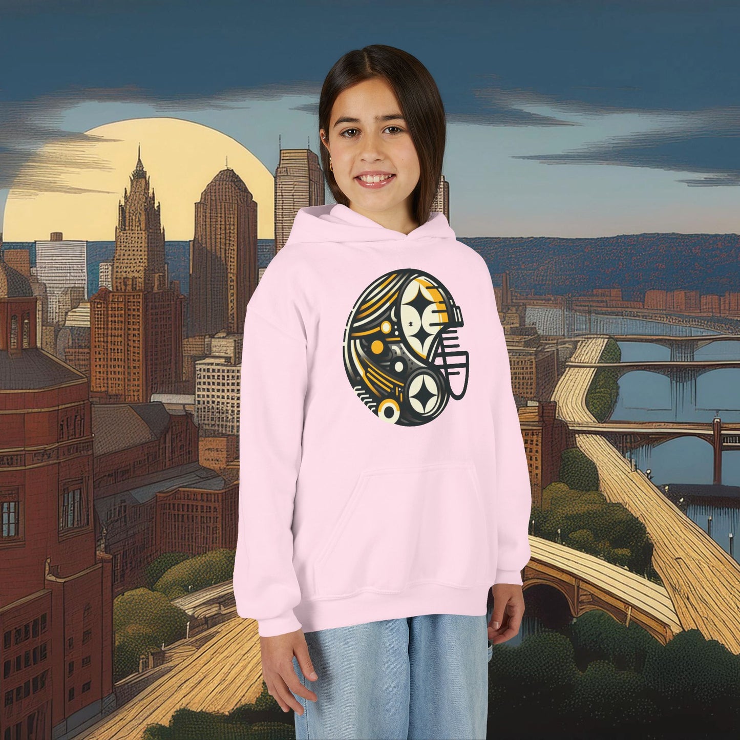 Pittsburgh Football Crest Youth Hoodie