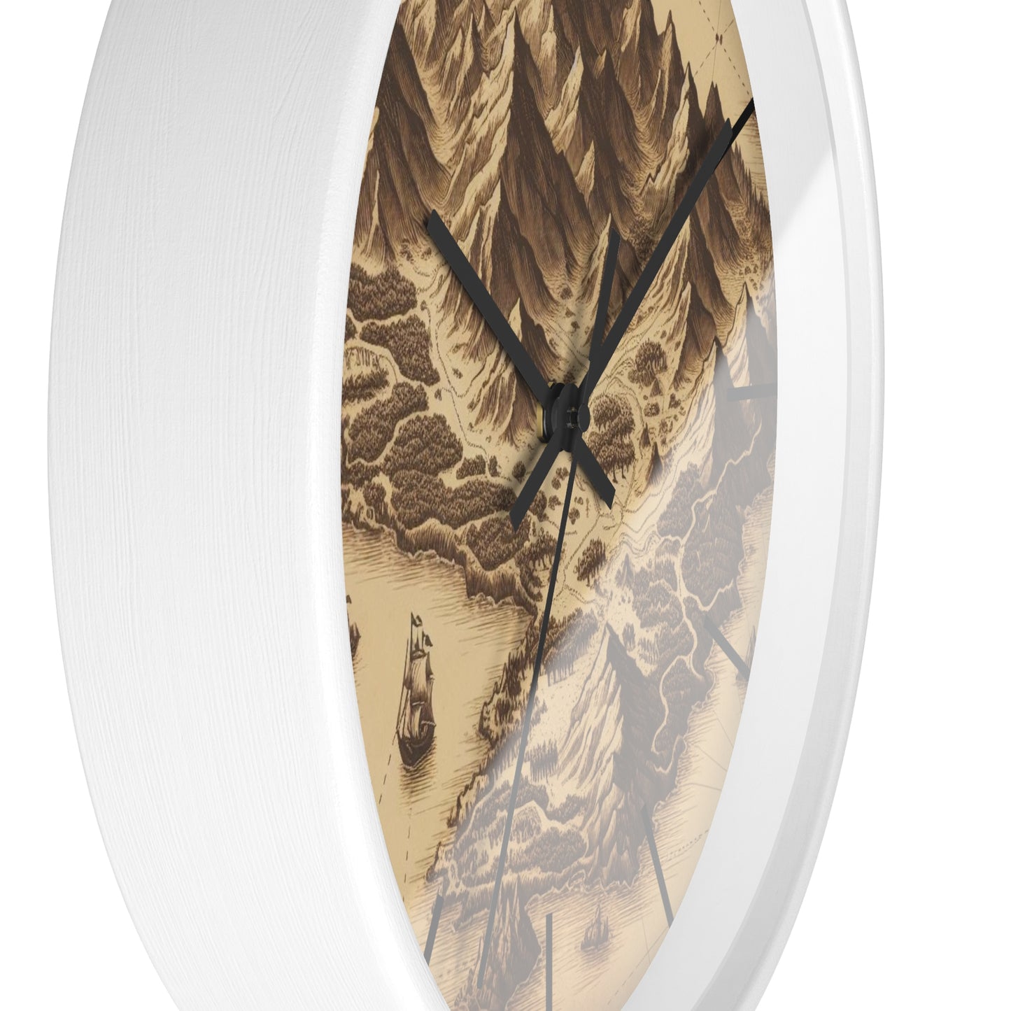 Island Map Wall Clock